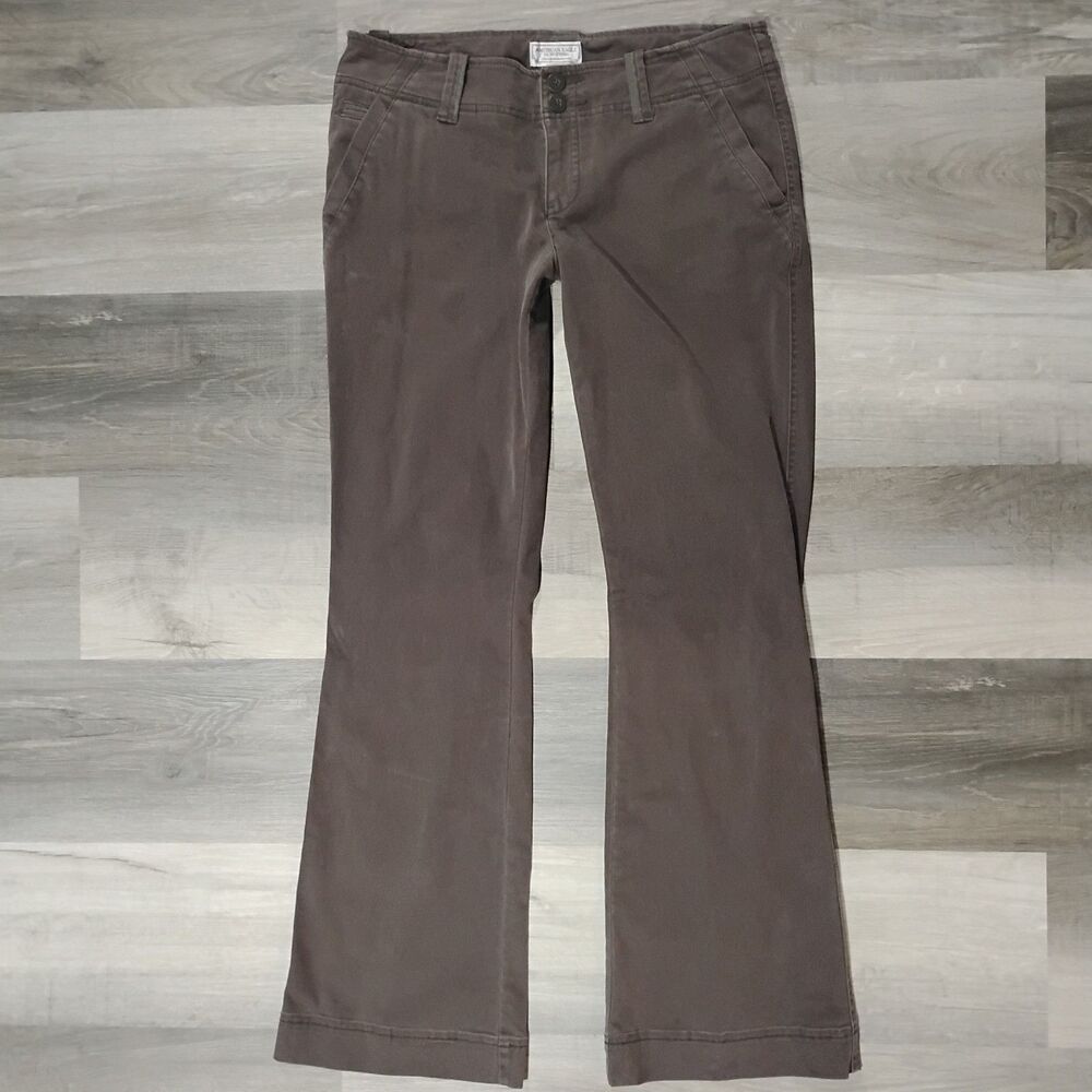 American Eagle Favorite Boot Cut Pants Women’s 8 Dark Brown Cotton Stretch